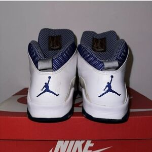 Air Jordan White and Blue Sneakers